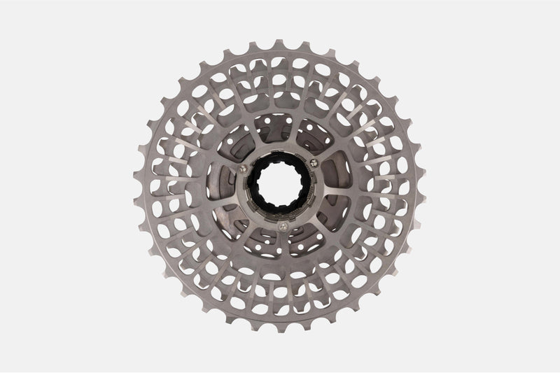 Litebike 12 speed lightweight cassette featuring corrosion and wear-resistant nickel plating for smooth operation and extended durability in 12-speed drivetrain